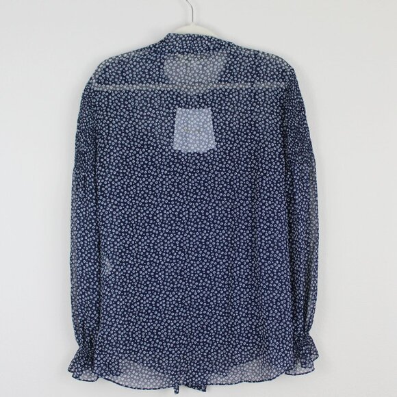 NWT Diane von Furstenberg DVF Tie-Neck Shirt Blouse - Work to Weekend Chic Style - Picture 6 of 9